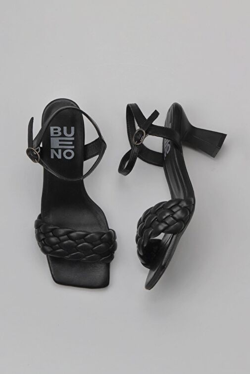 Bueno Shoes Siyah Deri Kadın Topuklu Ayakkabı 01wy6800 - Görsel 2