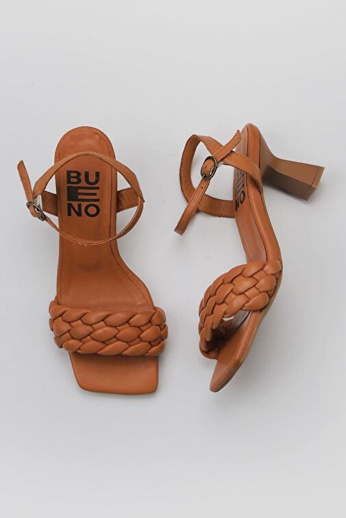Bueno Shoes Taba Deri Kadın Topuklu Ayakkabı 01wy6800 - Görsel 3