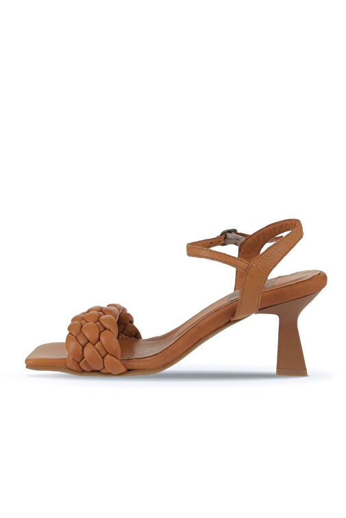 Bueno Shoes Taba Deri Kadın Topuklu Ayakkabı 01wy6800 - Görsel 9