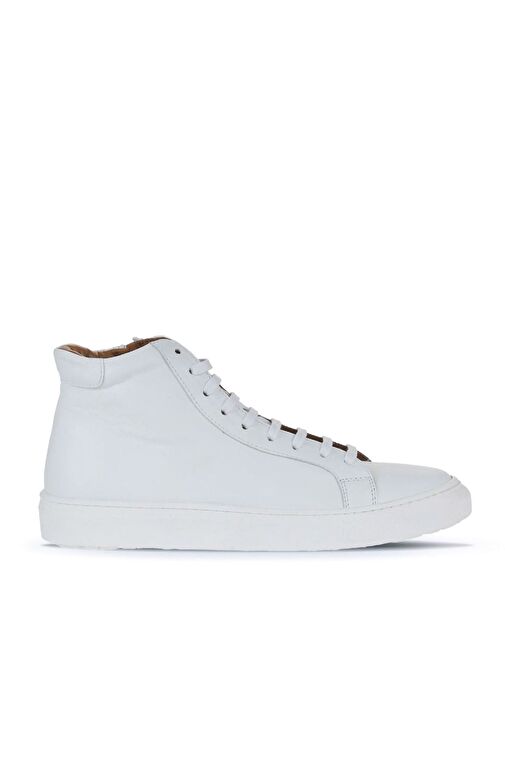 Bueno Shoes Beyaz Deri Kadın Düz Bot 01wz7700 - Görsel 3