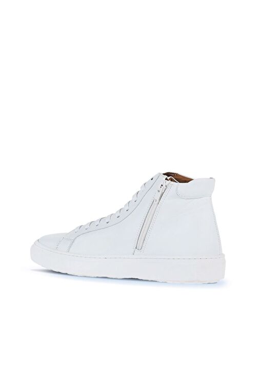 Bueno Shoes Beyaz Deri Kadın Düz Bot 01wz7700 - Görsel 6