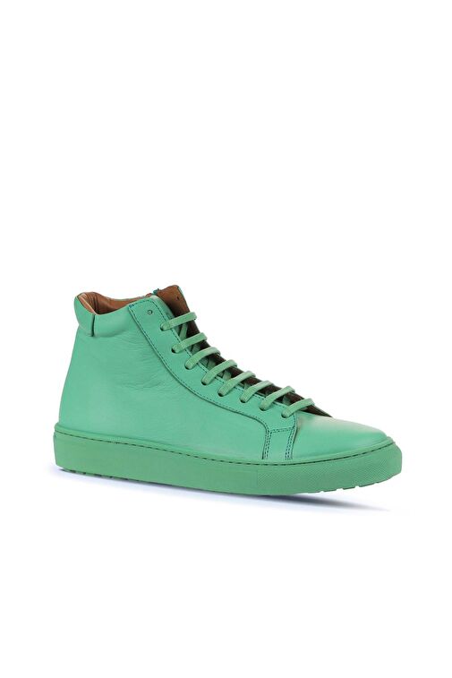 Bueno Shoes Yeşil Koyu Deri Kadın Düz Bot 01wz7700 - Görsel 4