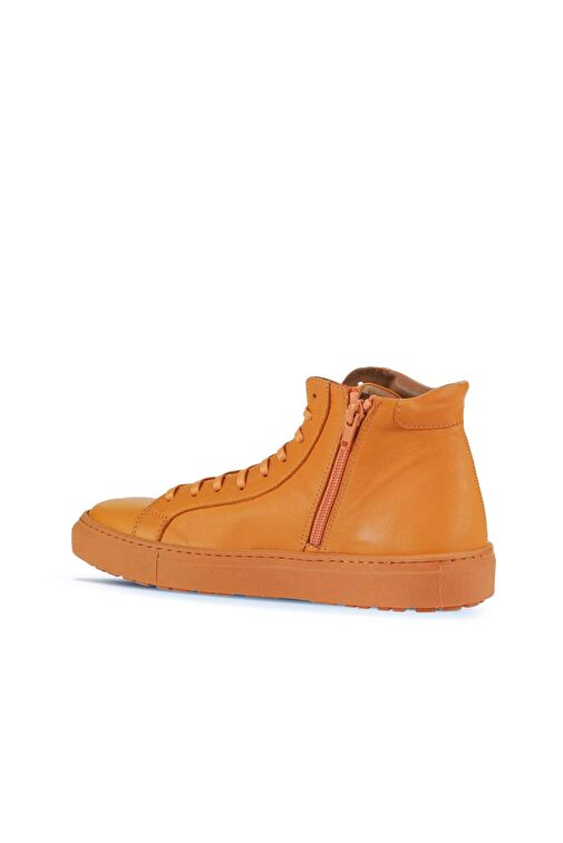 Bueno Shoes Turuncu Deri Kadın Düz Bot 01wz7700 - Görsel 6