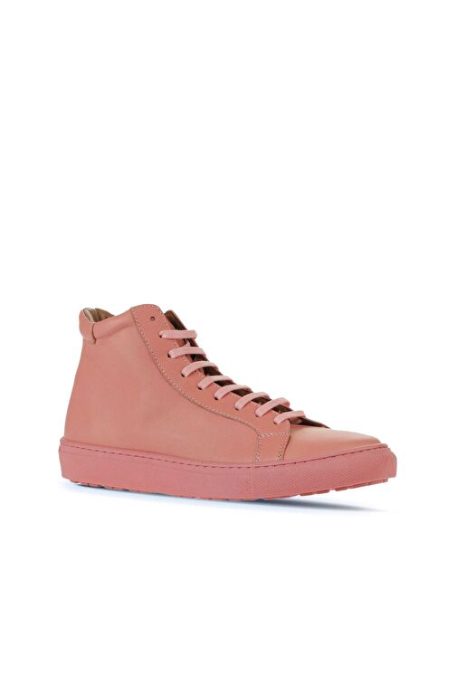 Bueno Shoes Pembe Deri Kadın Düz Bot 01wz7700 - Görsel 4