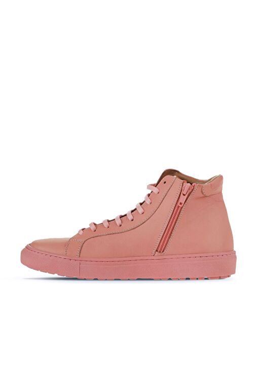 Bueno Shoes Pembe Deri Kadın Düz Bot 01wz7700 - Görsel 5
