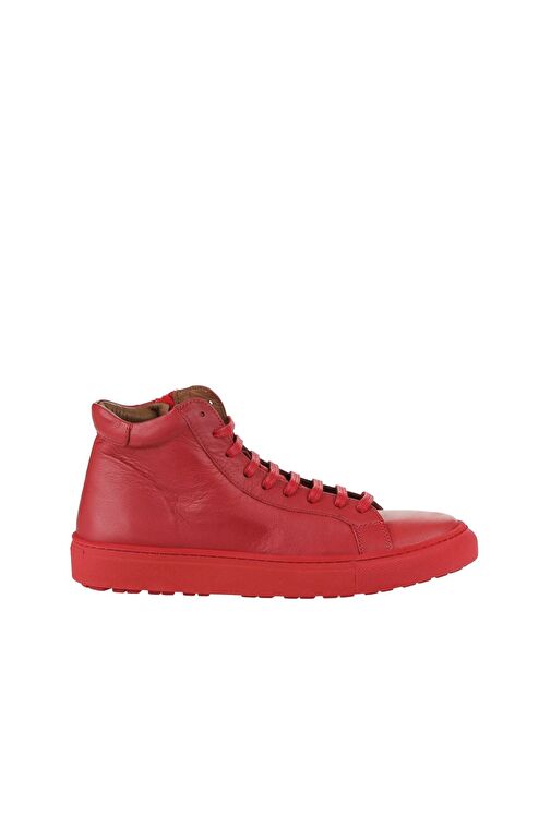 Bueno Shoes Kırmızı Deri Kadın Düz Bot 01wz7700 - Görsel 2