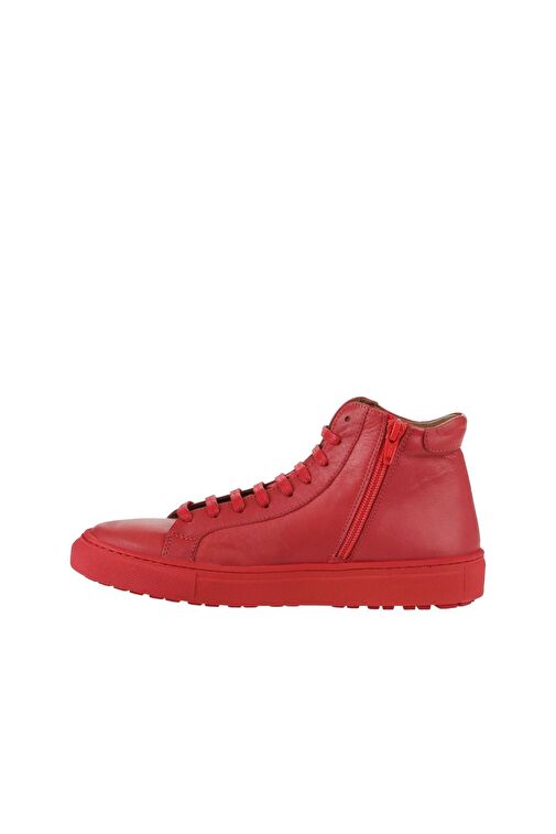 Bueno Shoes Kırmızı Deri Kadın Düz Bot 01wz7700 - Görsel 5