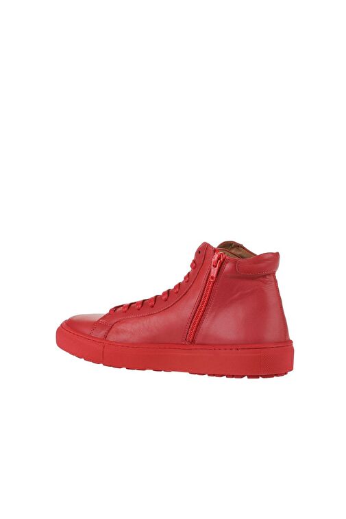 Bueno Shoes Kırmızı Deri Kadın Düz Bot 01wz7700 - Görsel 6