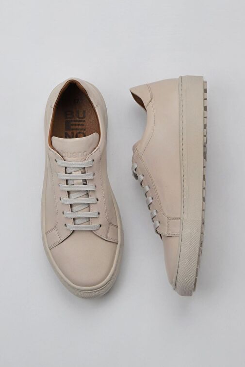 Bueno Shoes Krem Deri Kadın Günlük Ayakkabı 01wz7701 - Görsel 2