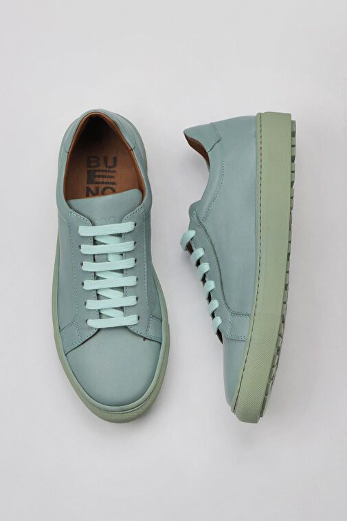 Bueno Shoes Yeşil Açık Deri Kadın Günlük Ayakkabı 01wz7701 - Görsel 2