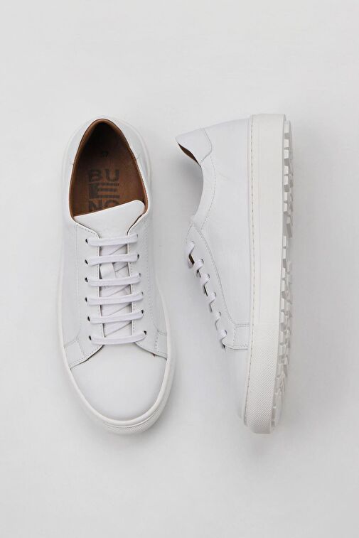 Bueno Shoes Beyaz Deri Kadın Günlük Ayakkabı 01wz7701 - Görsel 2
