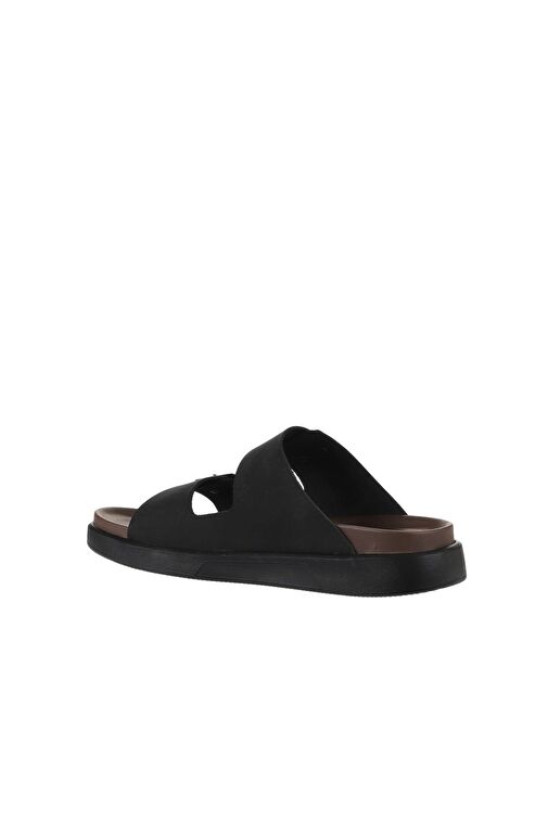 Bueno Shoes Siyah Nubuk Deri Erkek Düz Terlik 11t23348 - Görsel 6