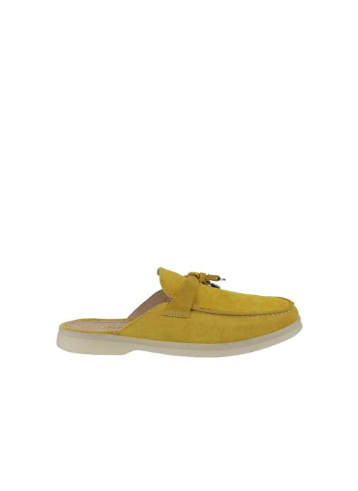 Bueno Shoes Sarı Süet Kadın Düz Terlik 05wt103 - Görsel 3