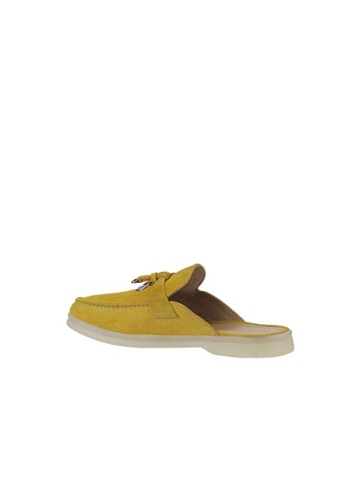 Bueno Shoes Sarı Süet Kadın Düz Terlik 05wt103 - Görsel 6