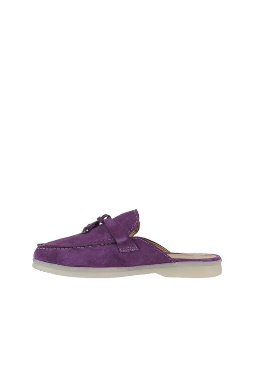 Bueno Shoes Mor Süet Kadın Düz Terlik 05wt103 - Görsel 5