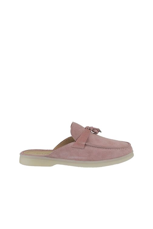 Bueno Shoes Pembe Süet Kadın Düz Terlik 05wt103 - Görsel 3