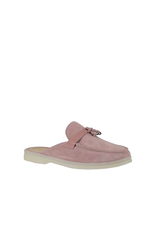 Bueno Shoes Pembe Süet Kadın Düz Terlik 05wt103 - Görsel 4