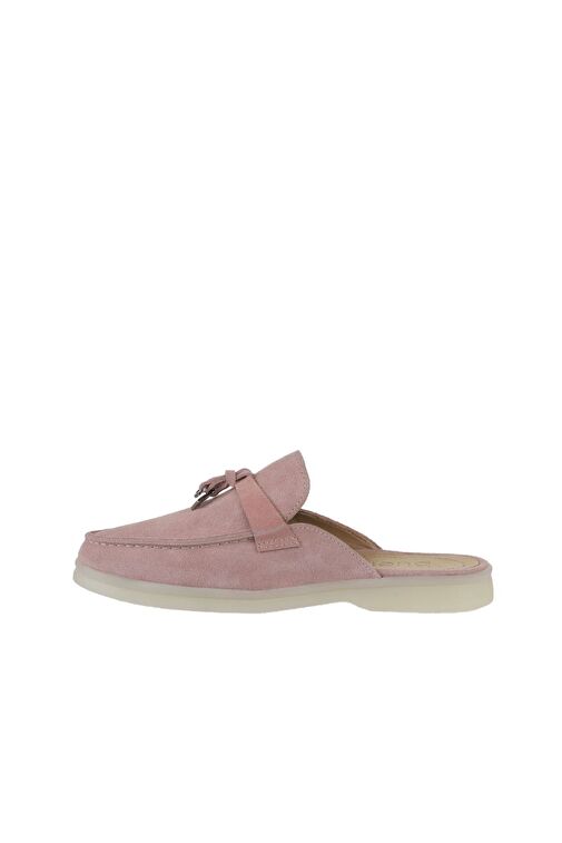 Bueno Shoes Pembe Süet Kadın Düz Terlik 05wt103 - Görsel 5