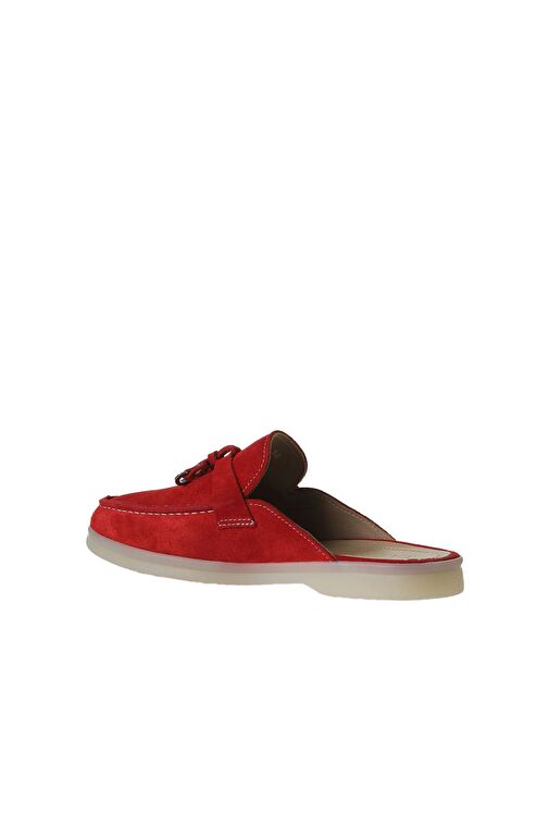 Bueno Shoes Kırmızı Süet Kadın Düz Terlik 05wt103 - Görsel 6