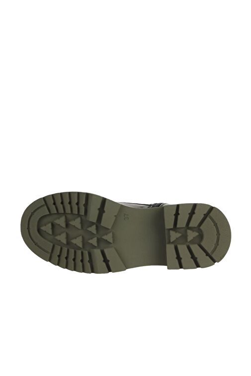 Bueno Shoes Siyah Haki Deri Kadın Topuklu Bot 01wz1420 - Görsel 6