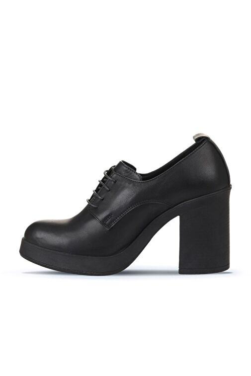 Bueno Shoes Siyah Deri Kadın Topuklu Ayakkabı 01wz3200 - Görsel 4