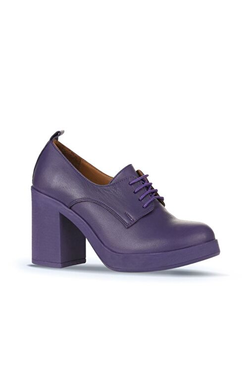 Bueno Shoes Lila Deri Kadın Topuklu Ayakkabı 01wz3200 - Görsel 3