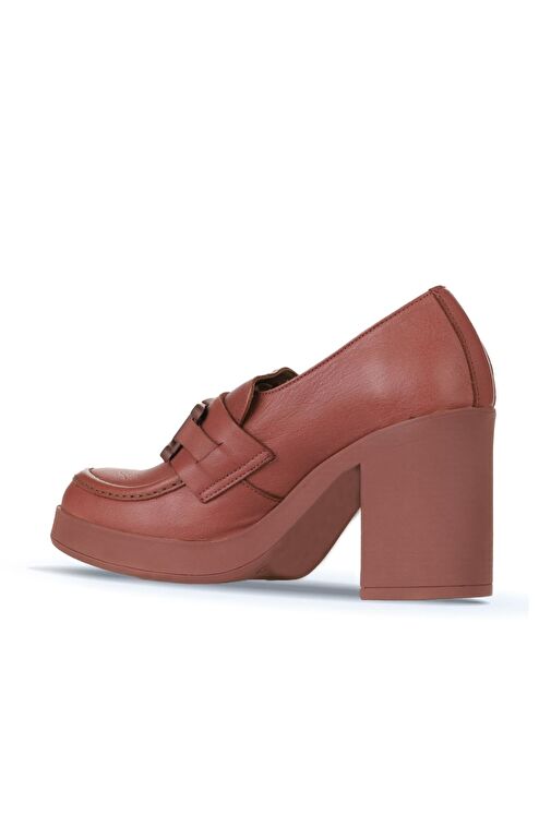 Bueno Shoes Pembe Deri Kadın Topuklu Ayakkabı 01wz3201 - Görsel 5