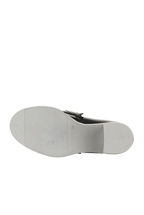 Bueno Shoes Siyah Gri Deri Kadın Topuklu Ayakkabı 01wz3201 - Görsel 6