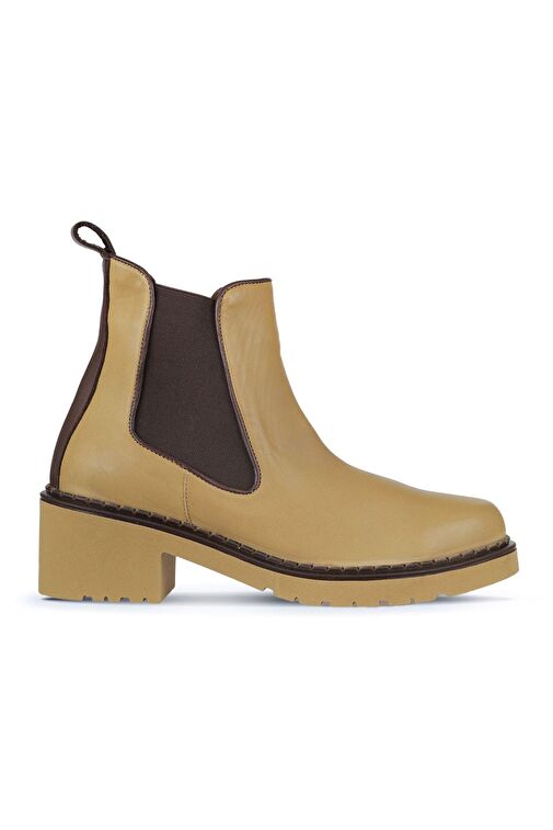 Bueno Shoes Tarçın Deri Kadın Topuklu Bot 01wz4402 - Görsel 2