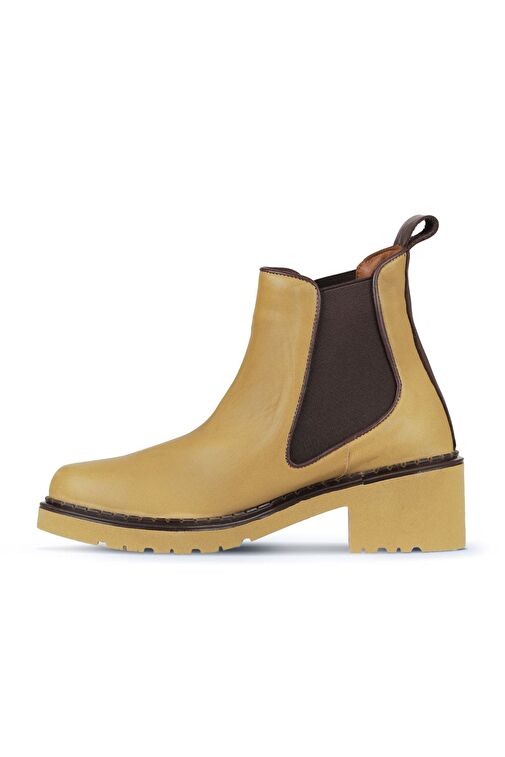 Bueno Shoes Tarçın Deri Kadın Topuklu Bot 01wz4402 - Görsel 3