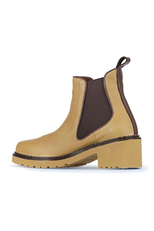 Bueno Shoes Tarçın Deri Kadın Topuklu Bot 01wz4402 - Görsel 5