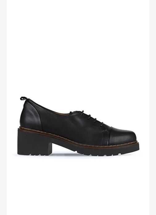 Bueno Shoes Siyah Deri Kadın Topuklu Ayakkabı 01wz4403 - Görsel 2
