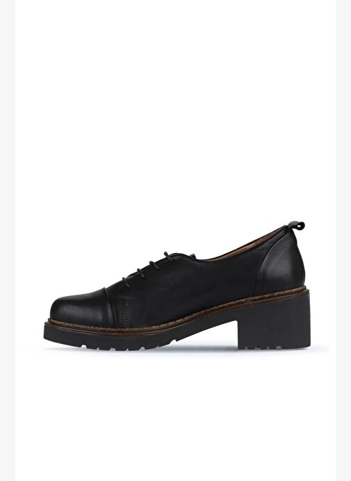 Bueno Shoes Siyah Deri Kadın Topuklu Ayakkabı 01wz4403 - Görsel 4