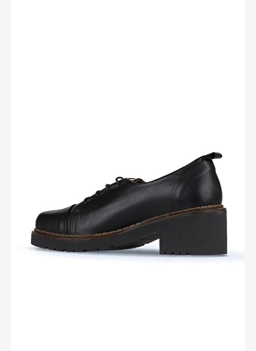 Bueno Shoes Siyah Deri Kadın Topuklu Ayakkabı 01wz4403 - Görsel 5