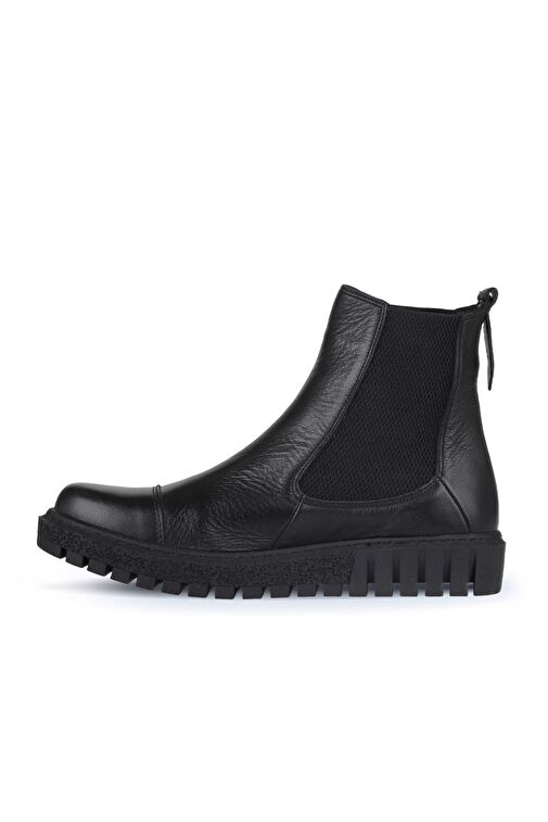 Bueno Shoes Siyah Deri Kadın Düz Bot 01wz5202 - Görsel 3