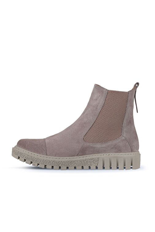 Bueno Shoes Vizon Süet Kadın Düz Bot 01wz5202 - Görsel 3