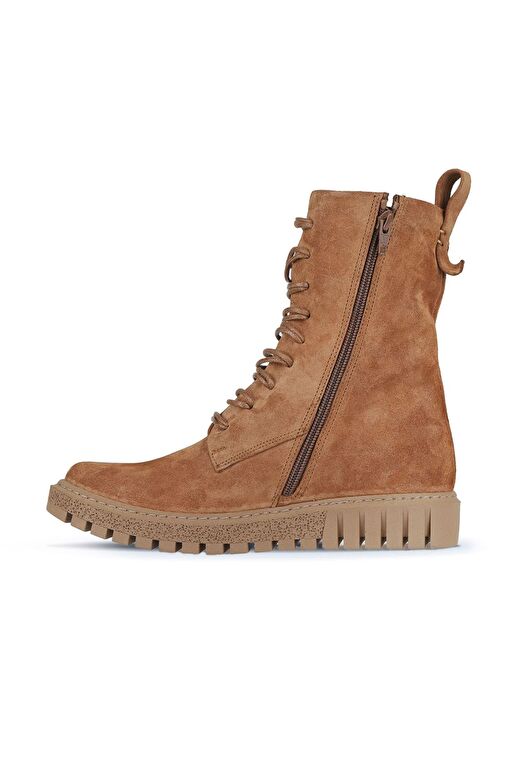 Bueno Shoes Taba Açık Süet Kadın Düz Bot 01wz5208 - Görsel 3