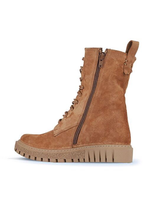 Bueno Shoes Taba Açık Süet Kadın Düz Bot 01wz5208 - Görsel 5