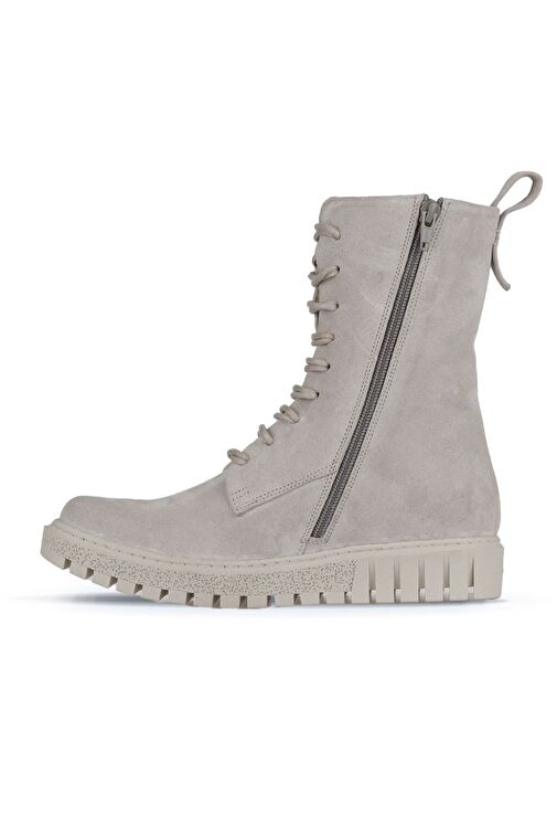 Bueno Shoes Bej Süet Kadın Düz Bot 01wz5208 - Görsel 3