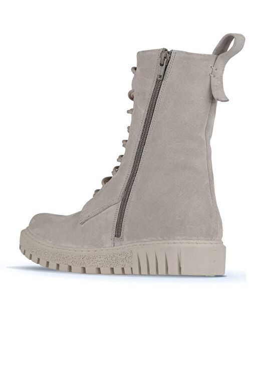 Bueno Shoes Bej Süet Kadın Düz Bot 01wz5208 - Görsel 5