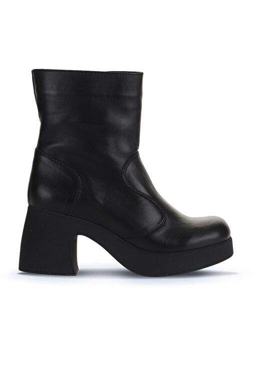 Bueno Shoes Siyah Deri Kadın Topuklu Bot 01wz7000 - Görsel 2