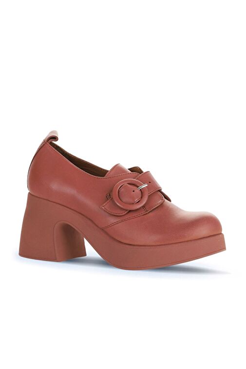 Bueno Shoes Pembe Deri Kadın Topuklu Ayakkabı 01wz7005 - Görsel 3