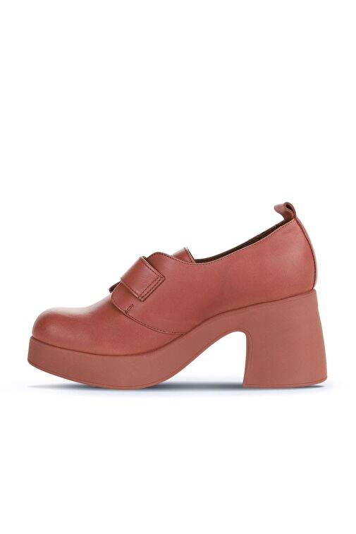 Bueno Shoes Pembe Deri Kadın Topuklu Ayakkabı 01wz7005 - Görsel 4