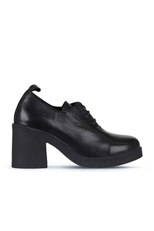 Bueno Shoes Siyah Deri Kadın Topuklu Ayakkabı 01wz7101 - Görsel 2