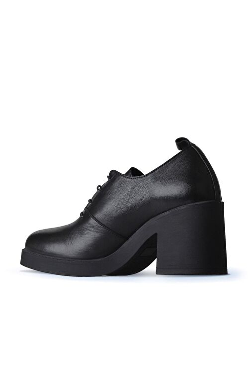 Bueno Shoes Siyah Deri Kadın Topuklu Ayakkabı 01wz7101 - Görsel 5