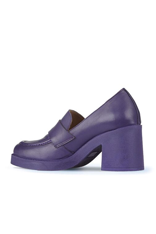 Bueno Shoes Lila Deri Kadın Topuklu Ayakkabı 01wz7103 - Görsel 5