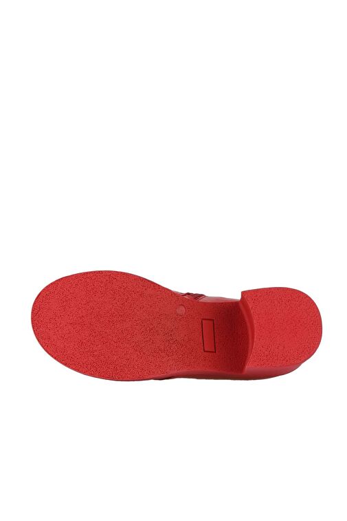 Bueno Shoes Kırmızı Deri Kadın Topuklu Bot 01wz7107 - Görsel 6
