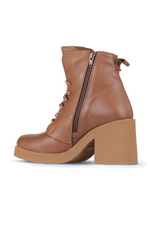 Bueno Shoes Taba Deri Kadın Topuklu Bot 01wz7107 - Görsel 5