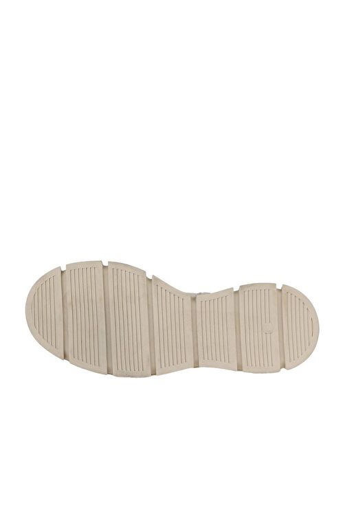 Bueno Shoes Bej Deri Kadın Dolgu Topuklu Bot 01wz1504 - Görsel 6