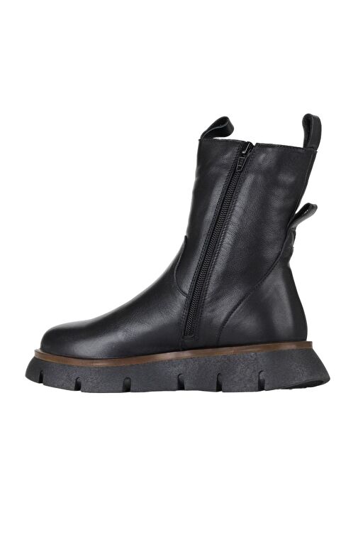 Bueno Shoes Siyah Deri Kadın Bot 01wz1504 - Görsel 5